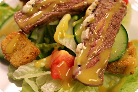 steak salad at food nanny