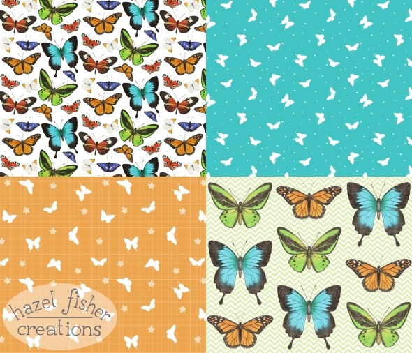 2015Aug19 Spoonflower Contest Butterfly Coordinates fabric surface pattern design hazelfishercreations