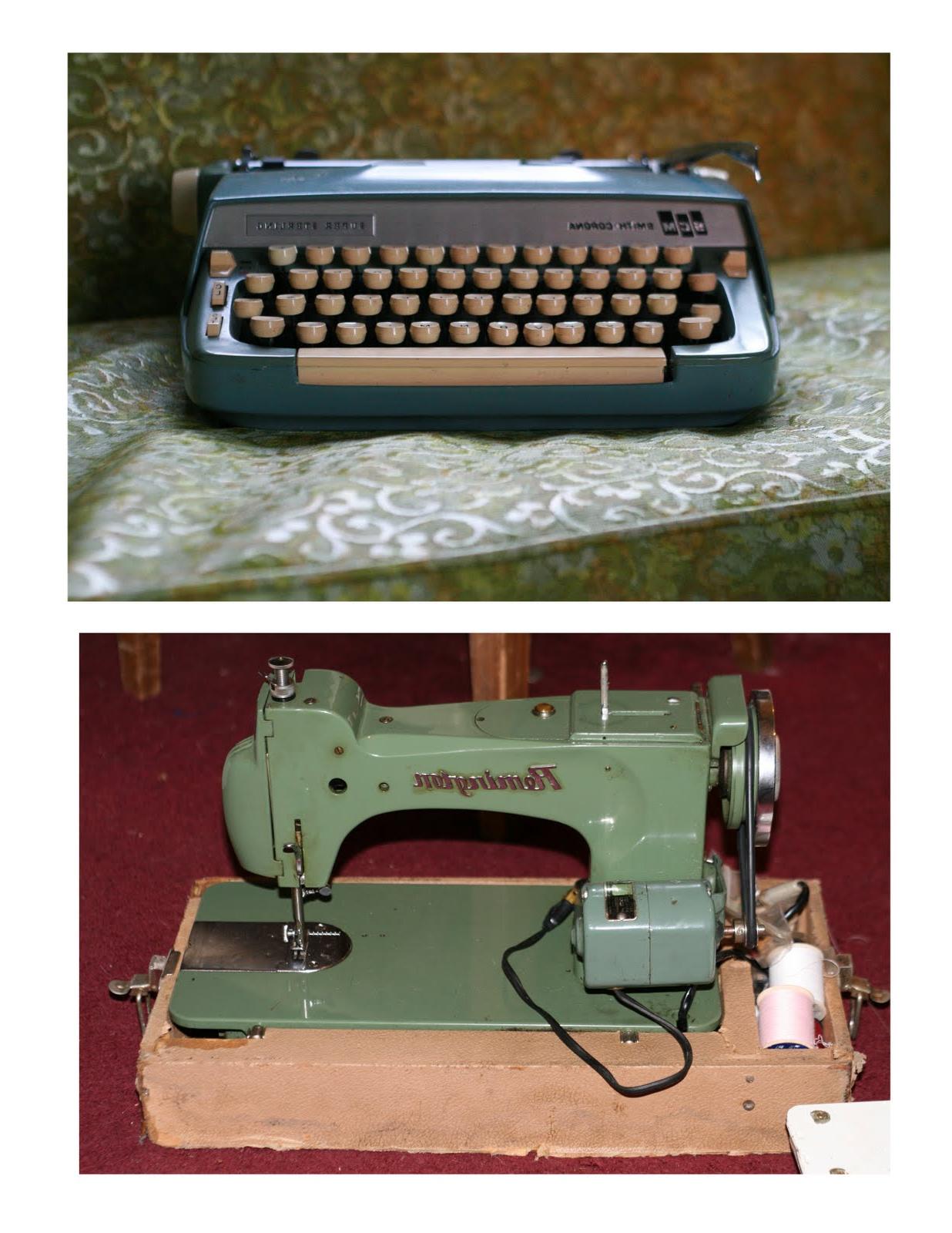 Tiffany blue typewriter.