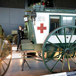 World War I ambulance at Dutch National Military Museum Soesterberg in Soest, Netherlands 
