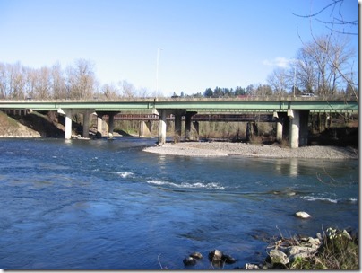 IMG_2454 Interstate 205 Bridges at Clackamas, Oregon from High Rocks City Park in Gladstone, Oregon on February 20, 2010