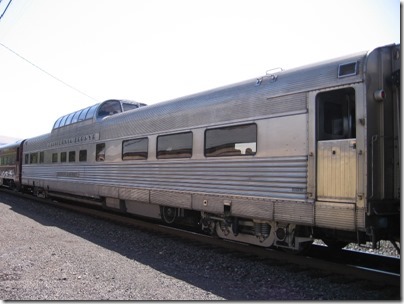 IMG_7748 Chicago, Burlington & Quincy 'California Zephyr' Dome Coach 'Silver Lariat' in Wishram, Washington on July 3, 2009