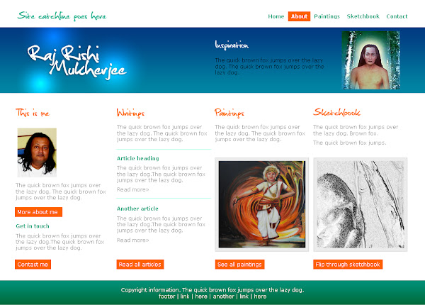 artist's website design