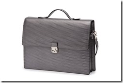 A.TESTONI FW1516 - BRIEFCASE VITELLO A NIDO D'APE EFFETTO METAL