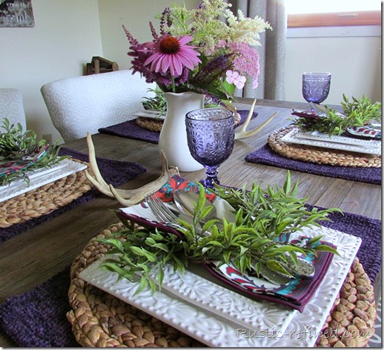 Summer Tablescape @ Rustic-refined.com Summer Tablescape @ Rustic-refined.com