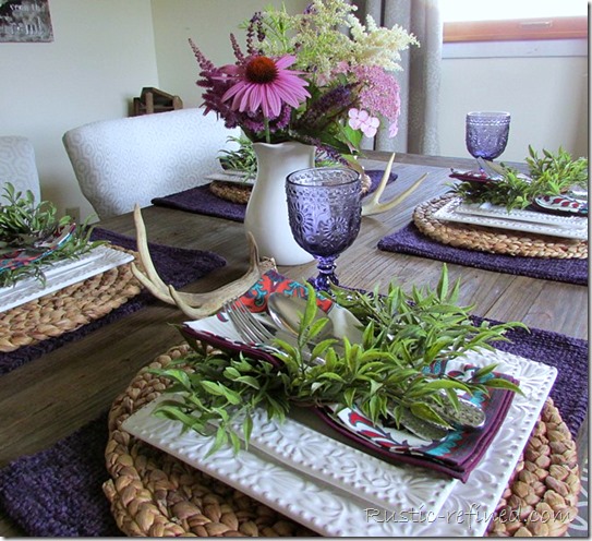 Summer Tablescape @ Rustic-refined.com