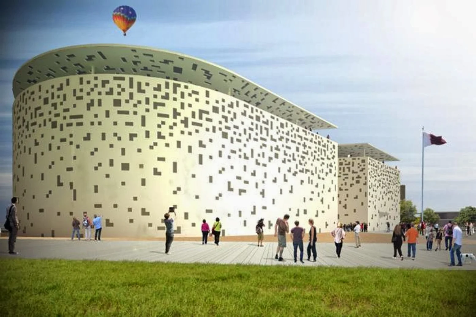 Qatar Pavilion at the EXPO 2015 by Andrea