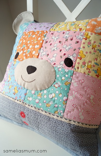 Bear Pillow with Toy Chest 