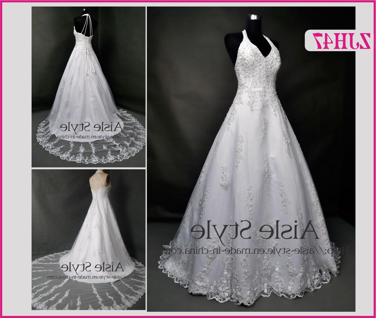 Halter-Neck Wedding Gown