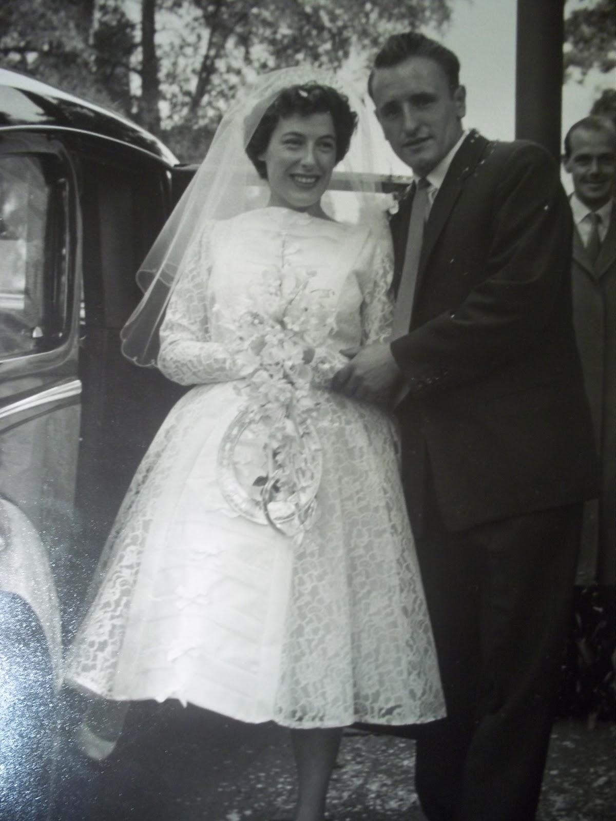 Nana in her wedding dress