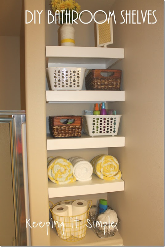 DIY Bathroom Storage Ideas