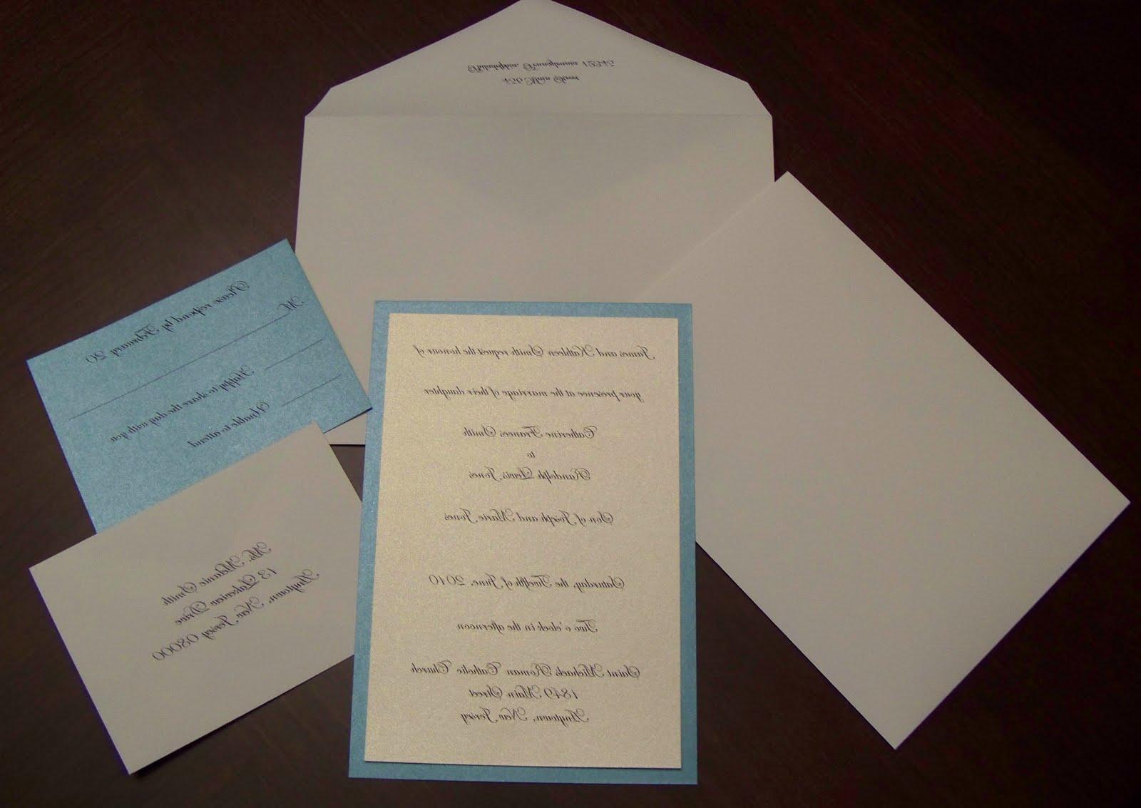 Diy wedding invitation