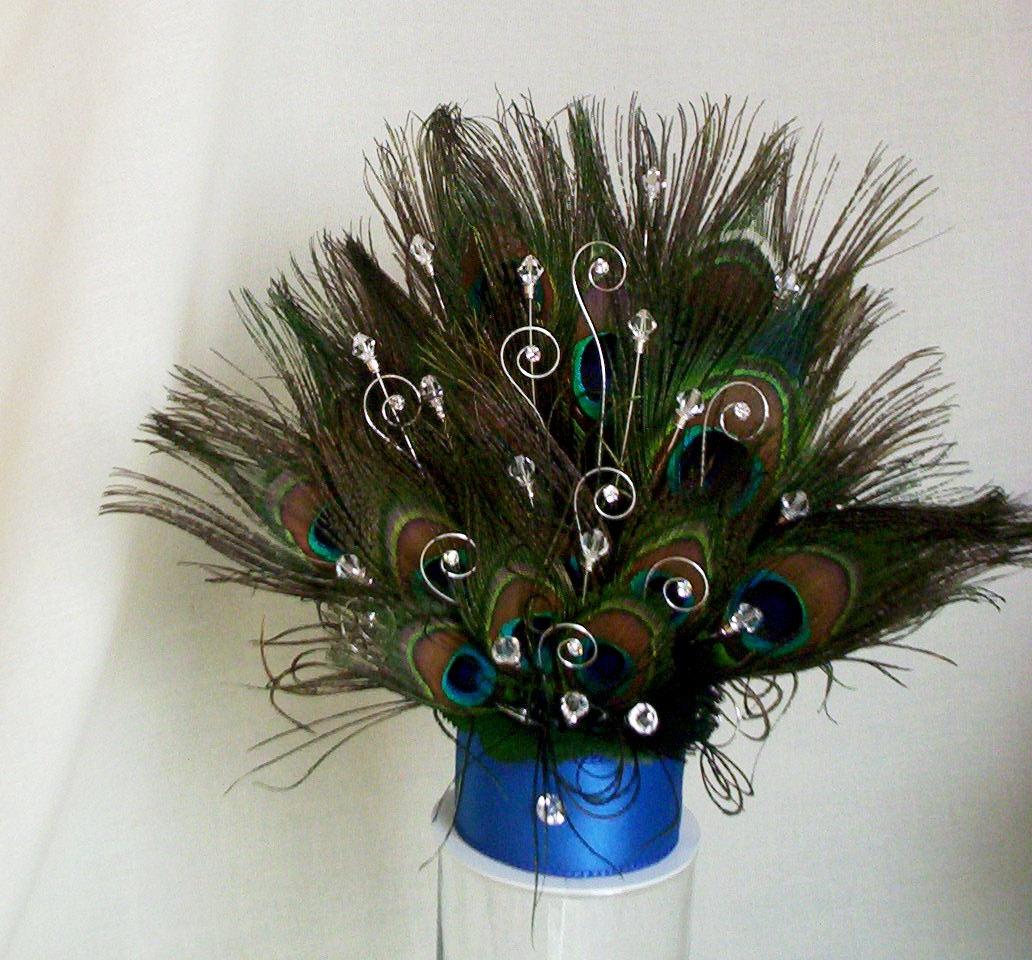 Peacock Feathers Cake Top