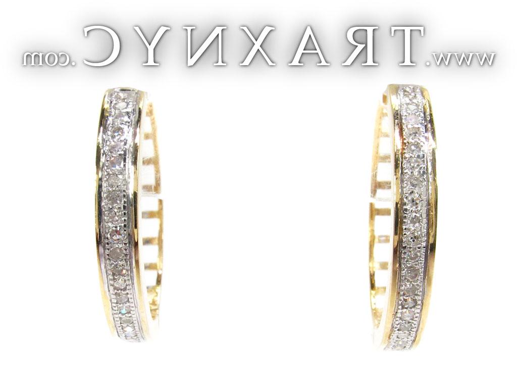 Full Size Picture for Ladies Micro Pave Diamond Earrings 21642