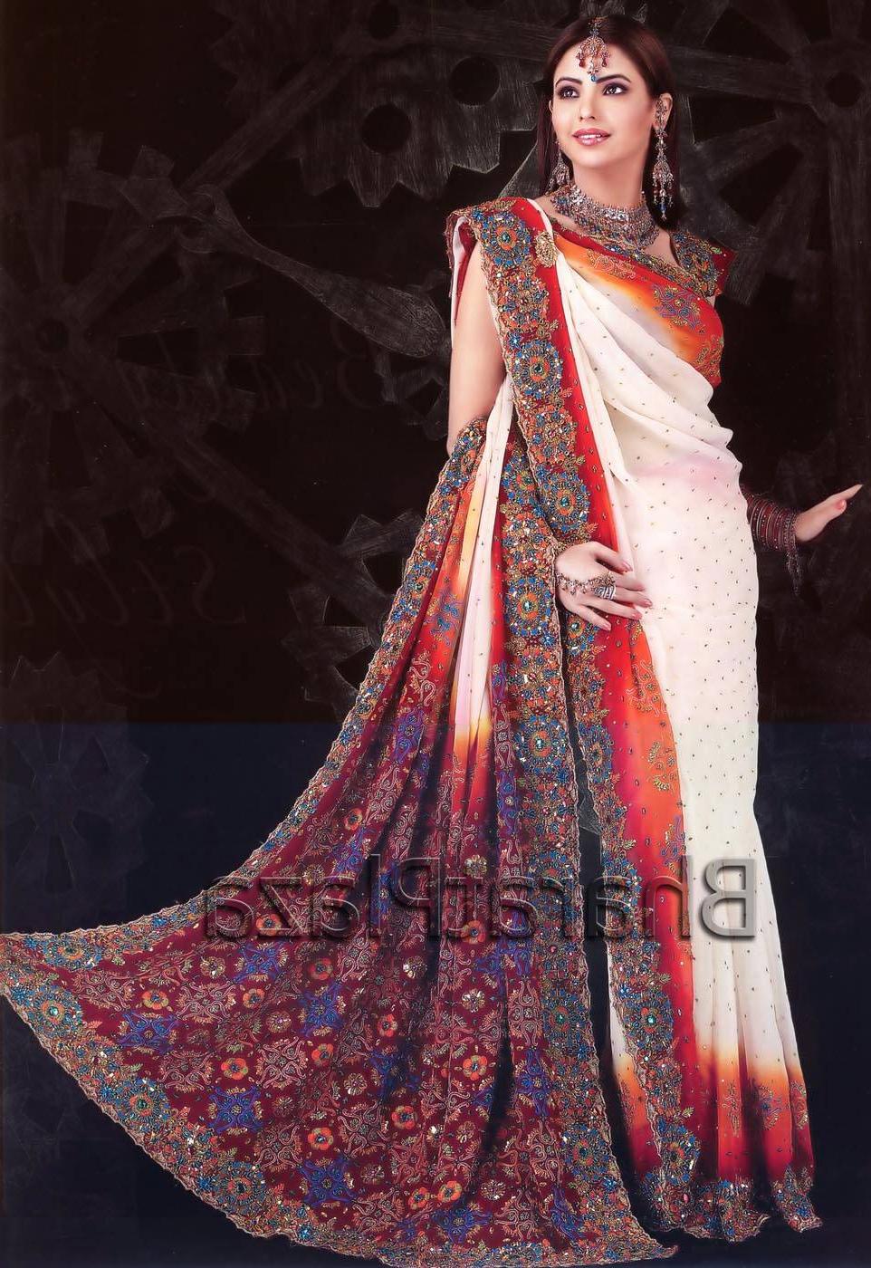 saree styles for wedding