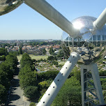 view from the atomium brussels in Brussels, Belgium 