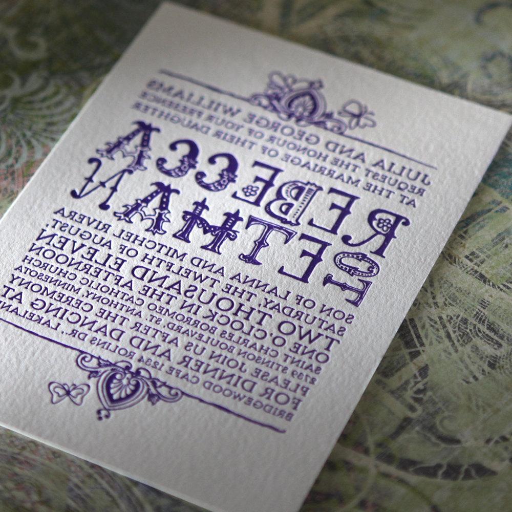 Bohemian Letterpressed Wedding