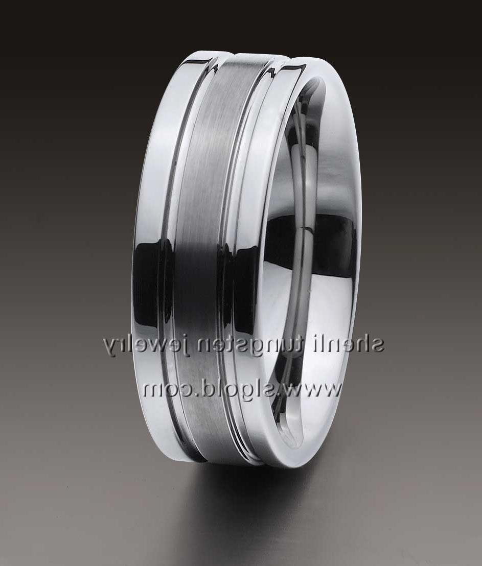mens wedding bands two tone