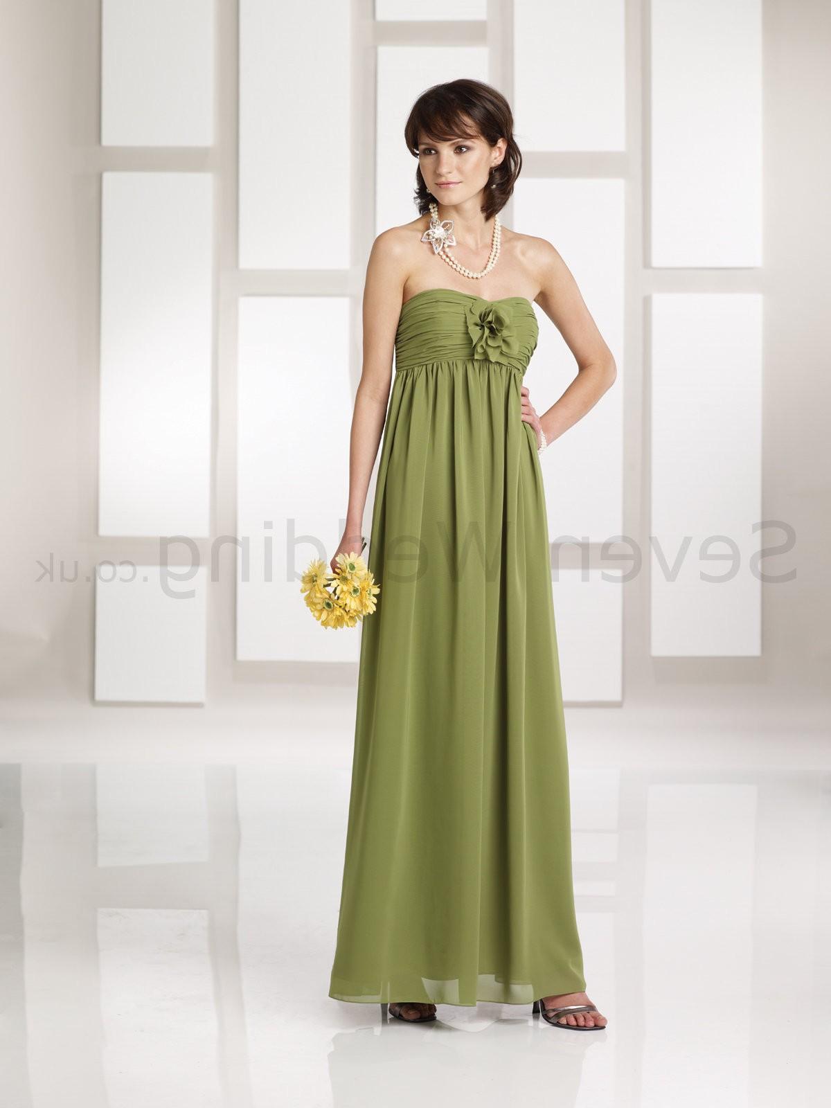 Chiffon Empire Strapless