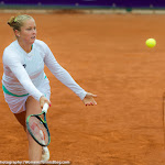 STRASBOURG, FRANCE - MAY 19 : Shelby Rogers in action at the 2015 Internationaux de Strasbourg WTA International tennis tournament