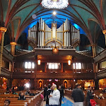 inside the notre dame in Montreal, Canada 