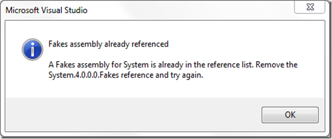 FakesAssemblyAlreadyReferenced
