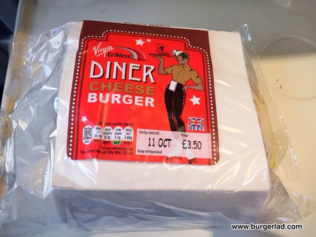 Virgin Trains Diner Cheeseburger