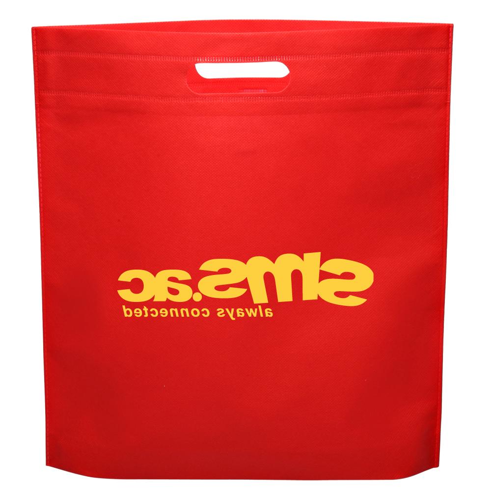 White    Red Tote Bags