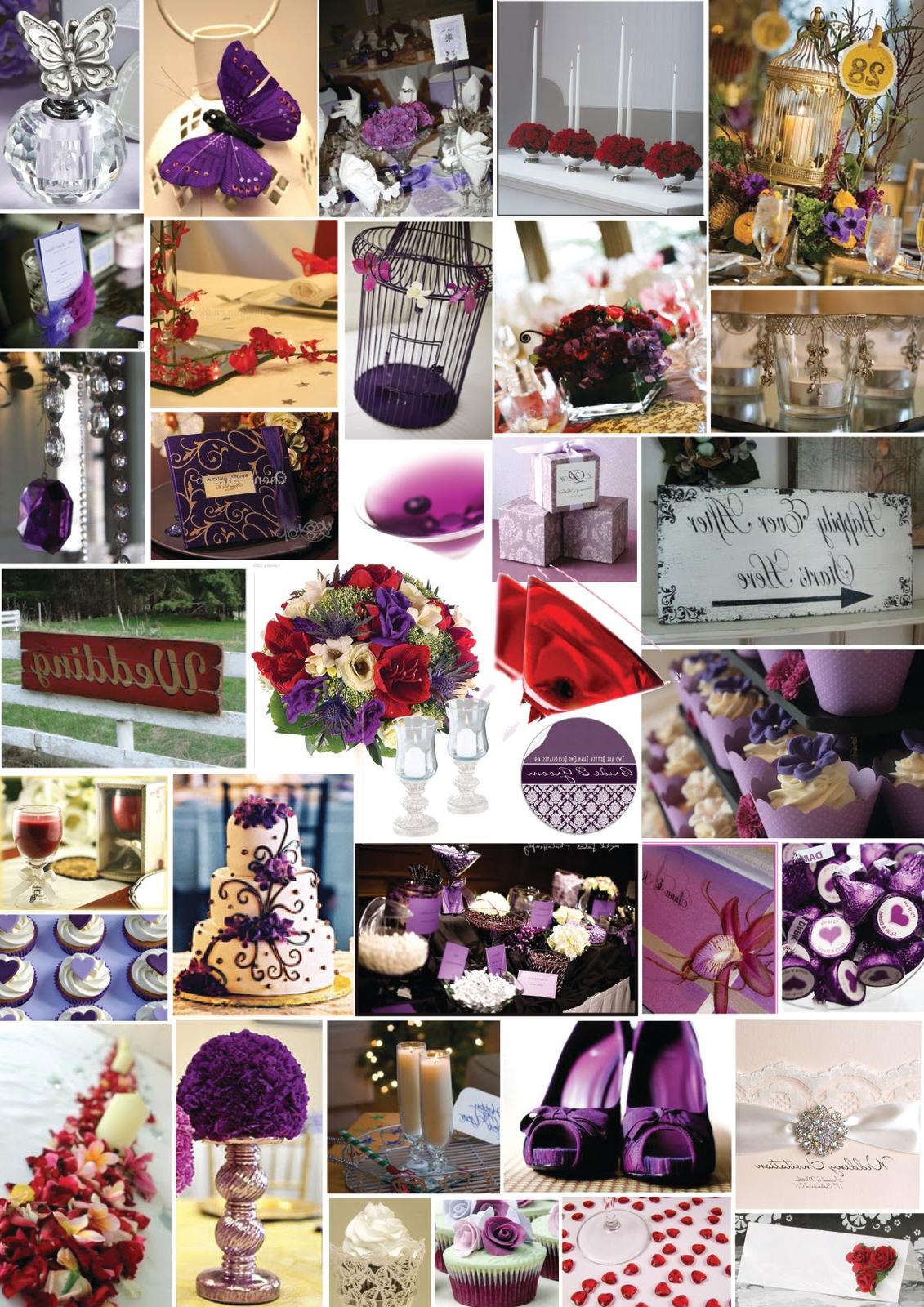 purple and red wedding