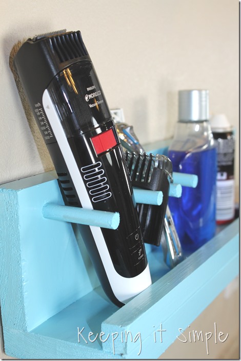 #ad DIY-bathroom-shelf-for-razor-and-beard-trimmer #GiftofPhillips  (34)