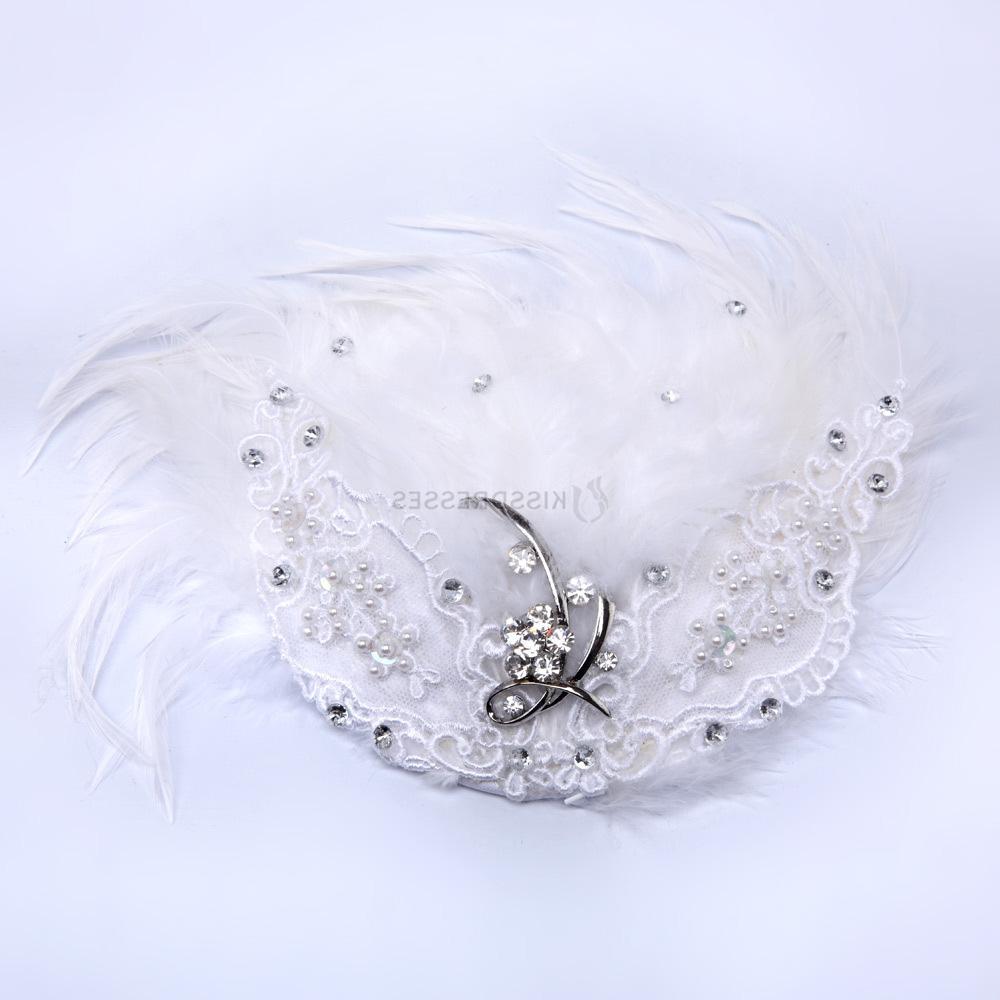 wedding dresses Swarovski Crystal And Rhinestone feather bridal headwear