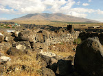 Mt. Ara, near canyon, Armenia.