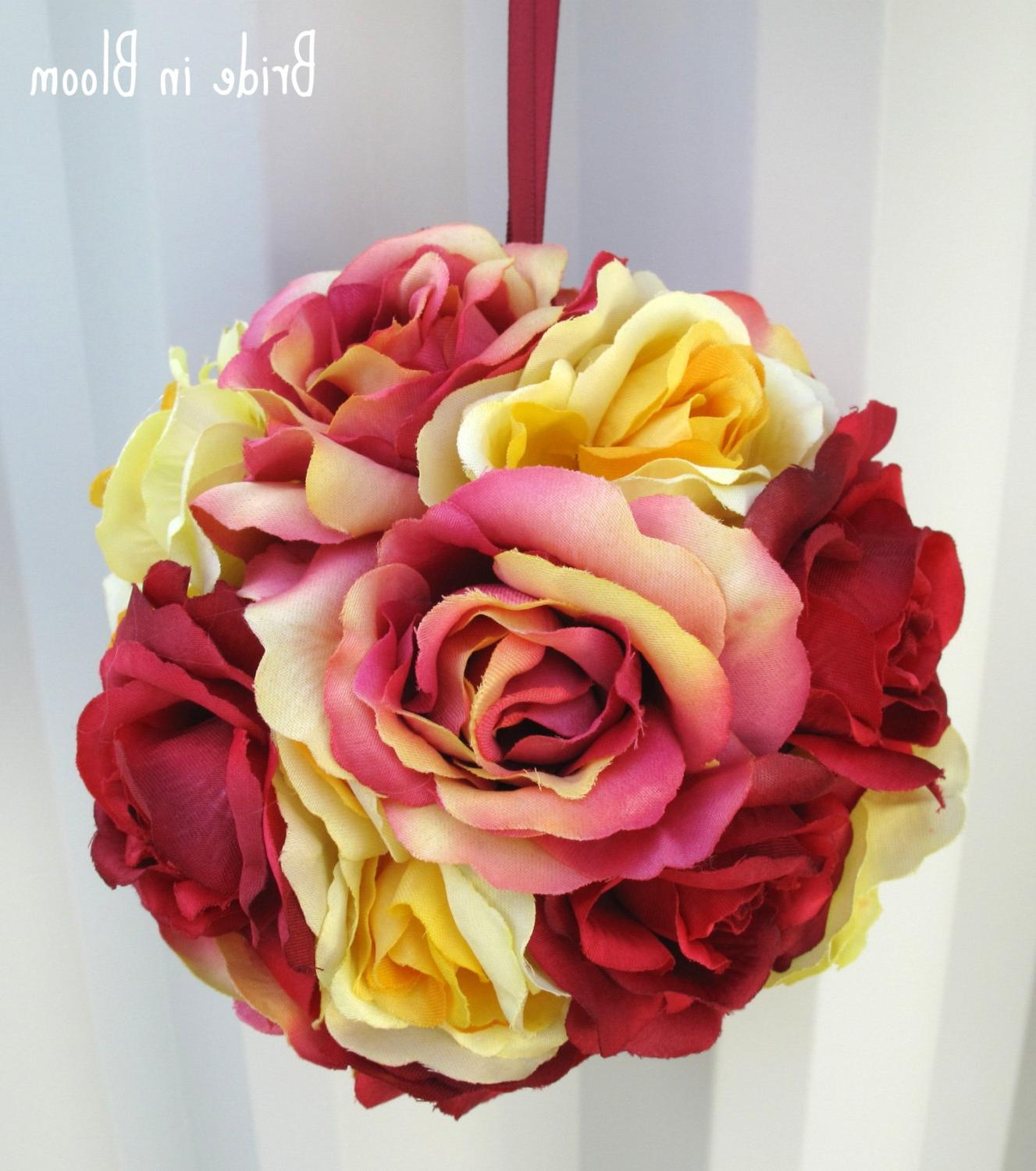 wedding bouquet red yellow