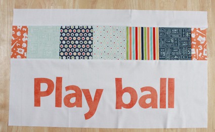 Play Ball quilt tutorial