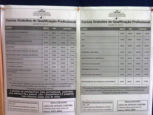 Liceu De Ofícios Campo Comprido, R. Eduardo Sprada, 4520 - Campo Comprido, Curitiba - PR, 81270-010, Brasil, Entidade_Pública, estado Paraná