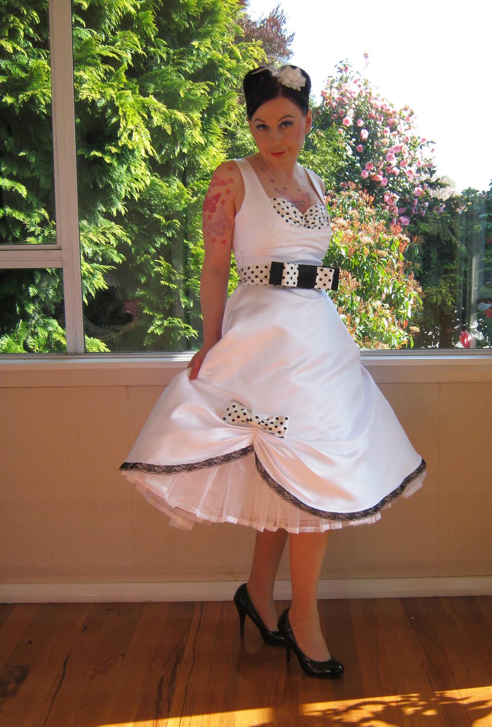 Pin Up Wedding Dress in a