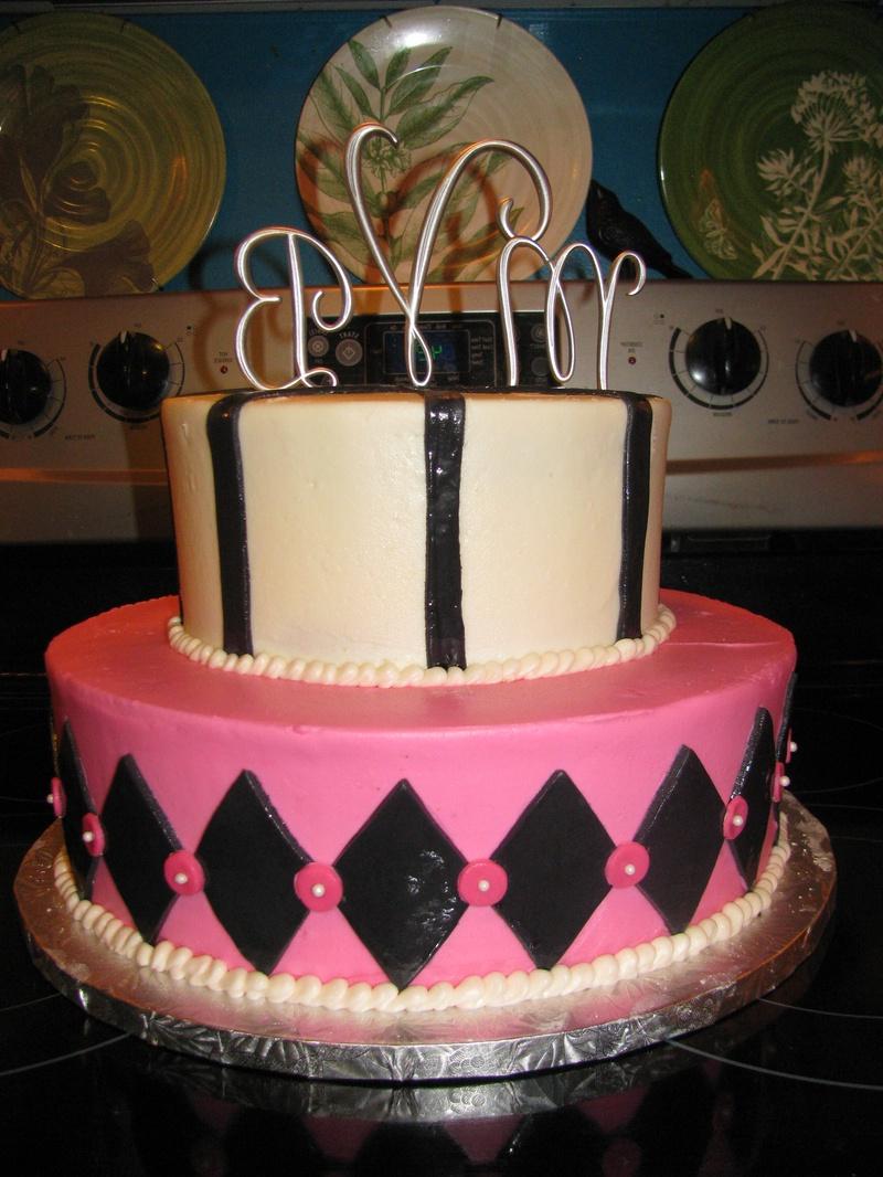 Hot Pink and Black wedding