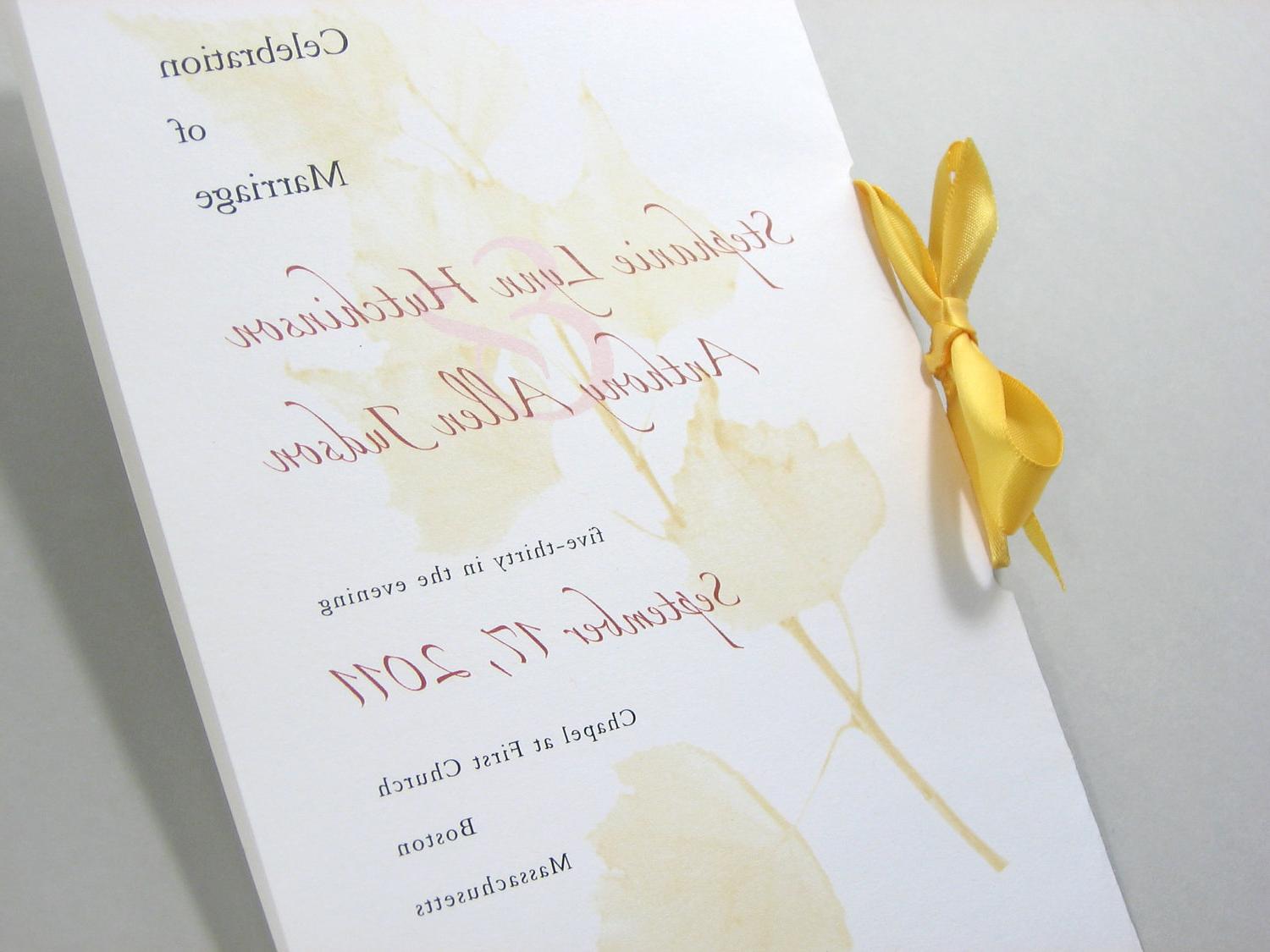 Wedding Ceremony Program