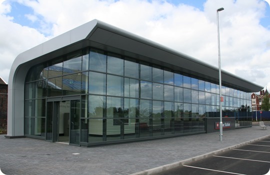 Crewe rail station's new entrance