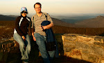 Fialka Grigorova, left, and myself, right, at the top of Hawksbill Mountain, Shenandoah National Park in Virginia, April 2009.