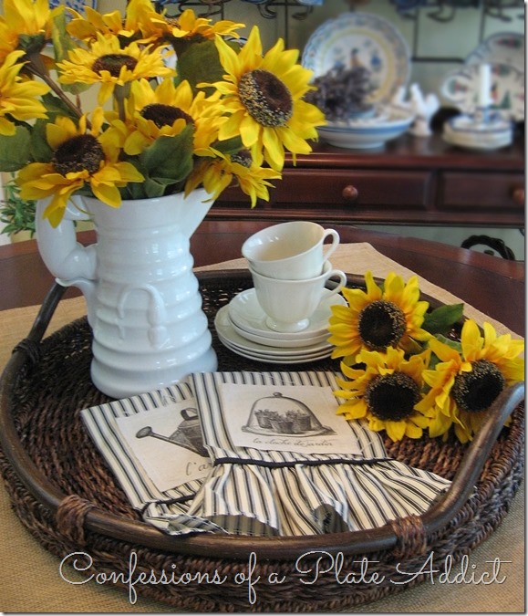 CONFESSIONS OF A PLATE ADDICT French Ticking Tea Towels from a Pillowcase