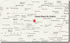 Mapa Santa Maria do Suacui