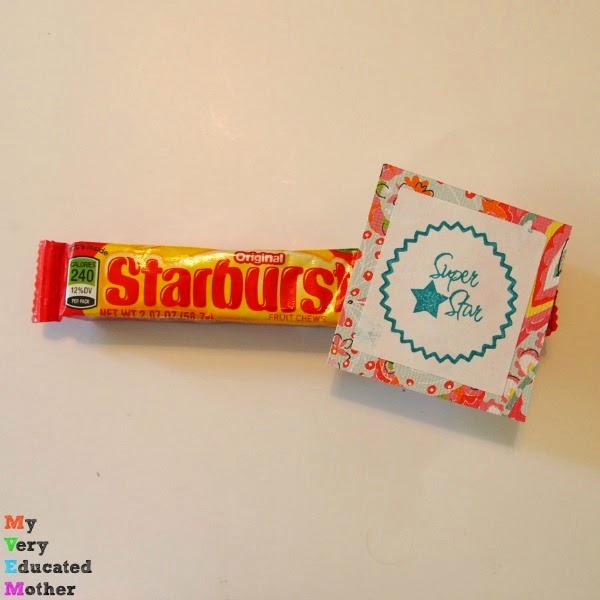 Great gift idea using candy and stamps! 