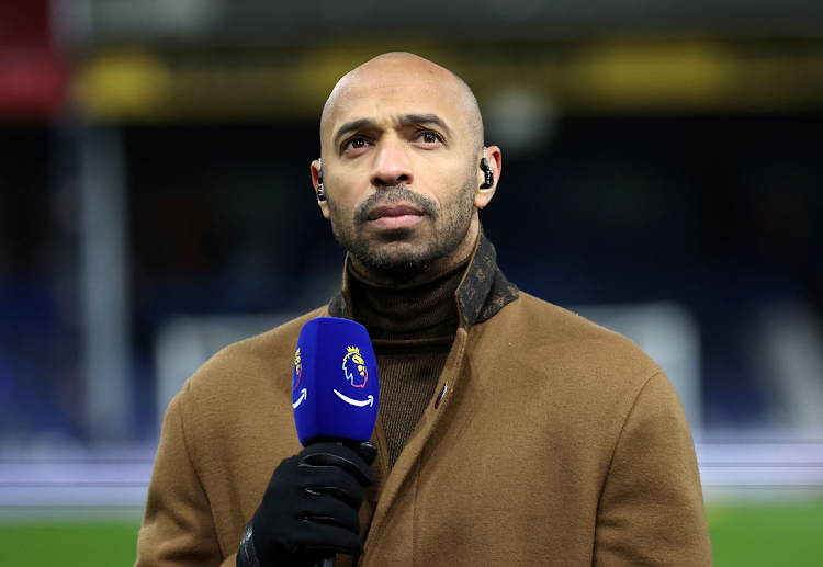 Amazon Prime Video pundit Thierry Henry before the Premier League match between Luton Town and Arsenal FC at Kenilworth Road on December 5 2023 in Luton, England.