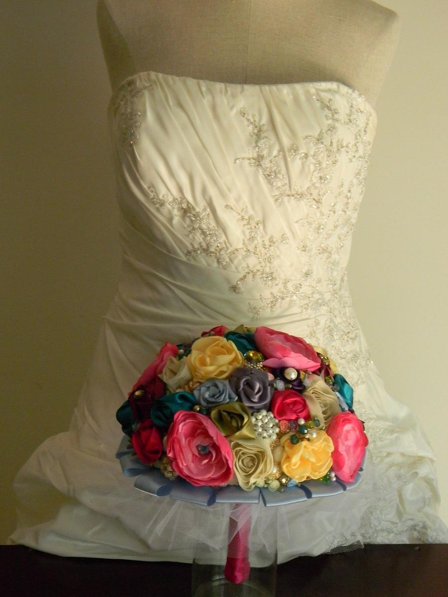 50  off FREE SHIPPING Carnival Bridal Bouquet ready to ship-Vintage