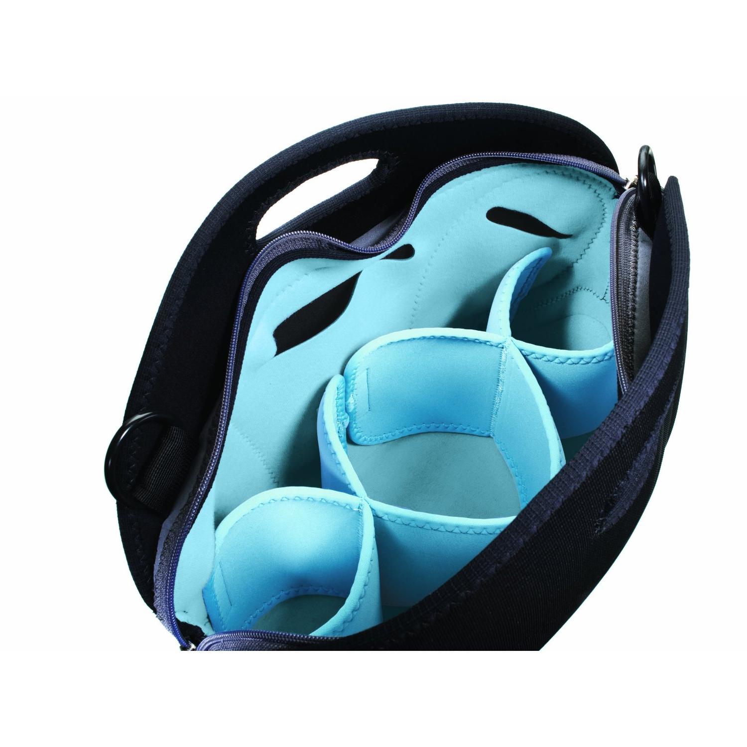 Camera Bag  Black Teal 