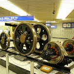 old train wheels in Osaka, Japan 