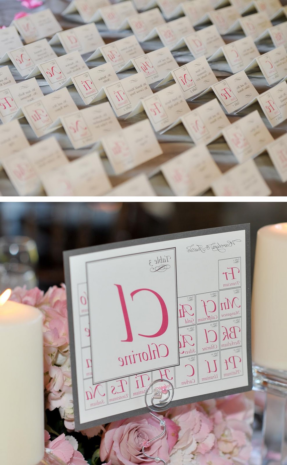 wedding reception tables