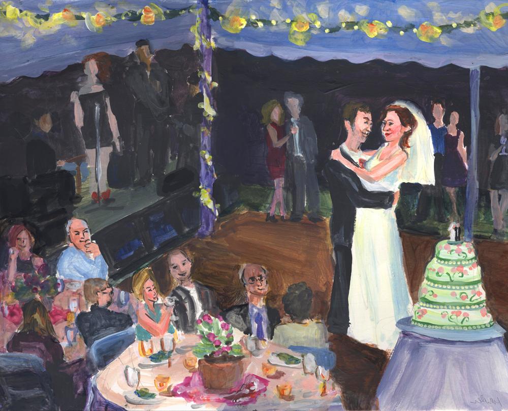 Live Wedding Painting