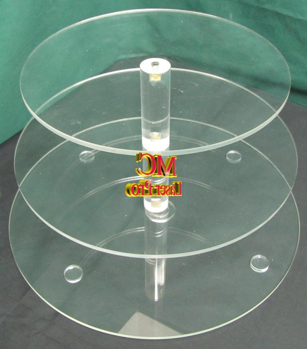 3 TIERS 1 4 Thick Acrylic Cupcake Stand Wedding Party  2 
